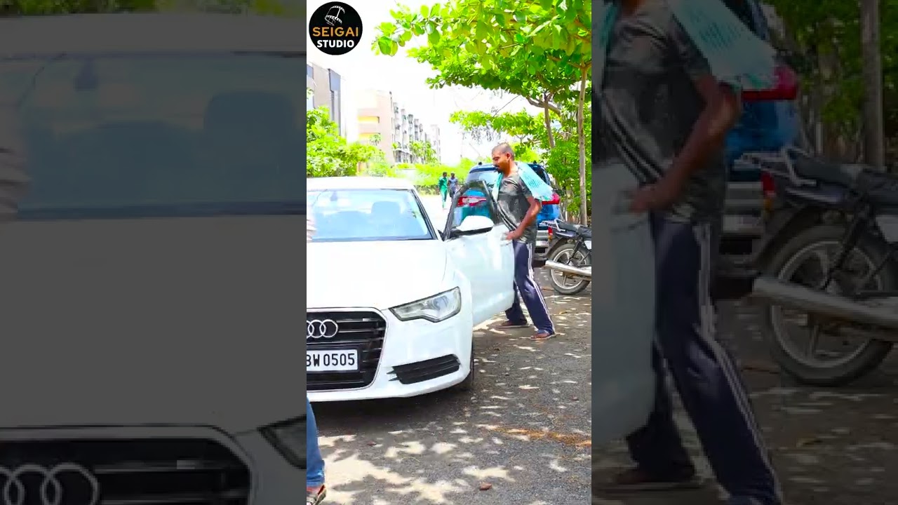 Audi Car Selfi Seigai #funny #comedy #seigai