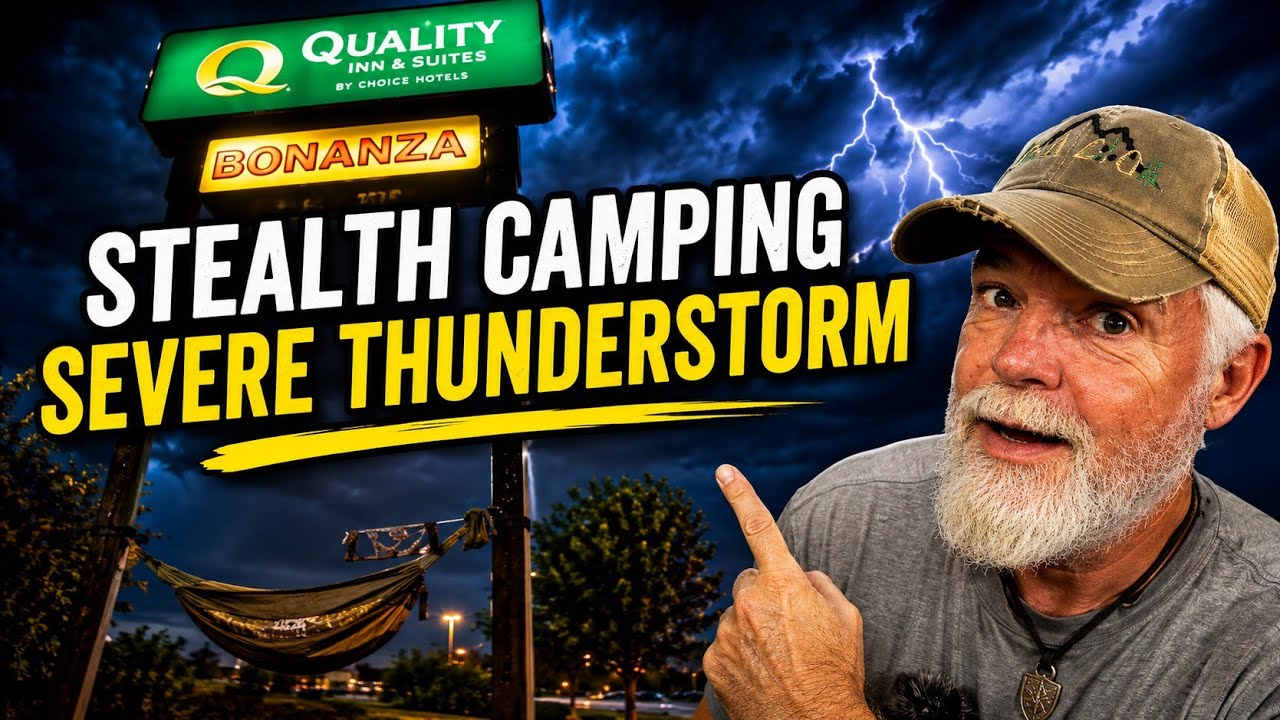 Предупреждение о сильной грозе в кемпинге Stealth Camping ⚠️