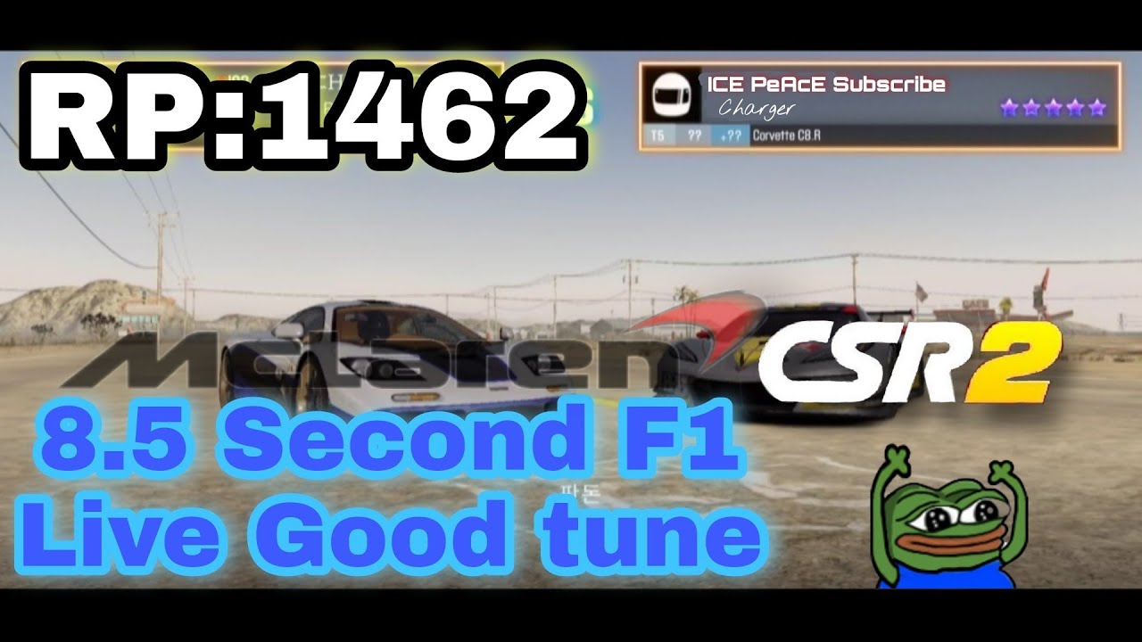 CSR2 / McLaren F1 8.5Seconds Best Live Tune 90% Win