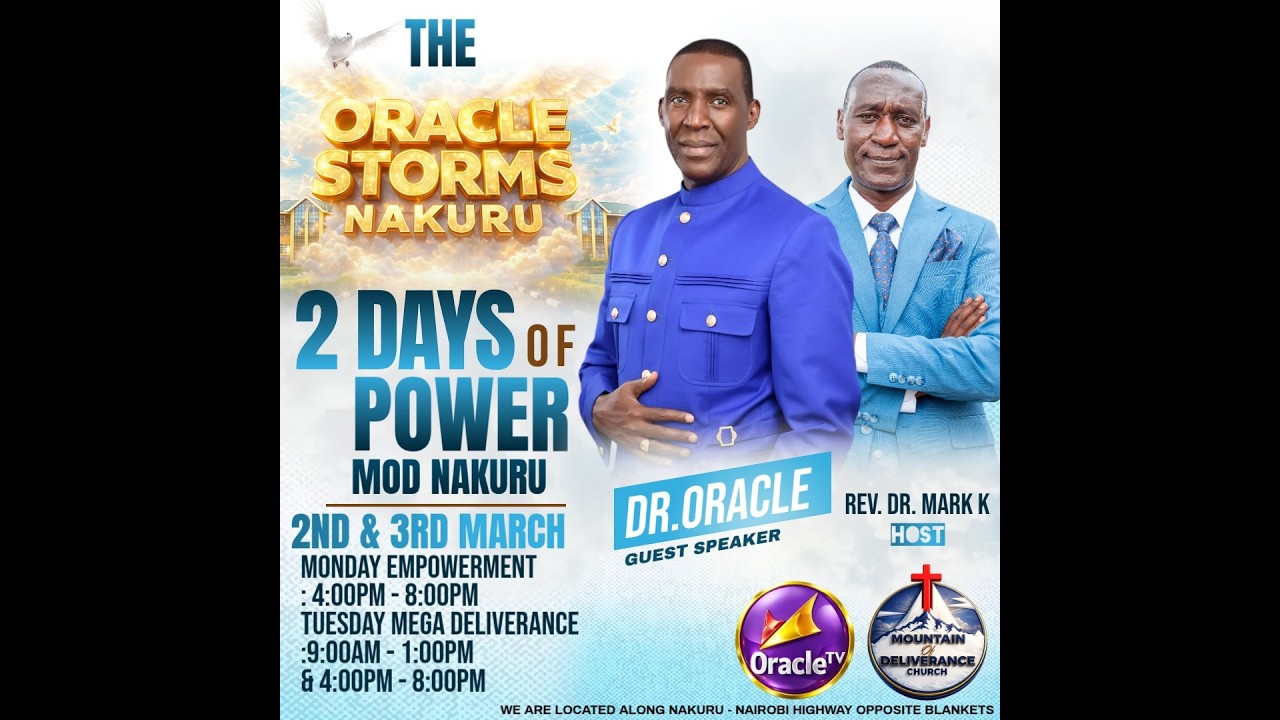 DELIVERANCE FROM COLLECTIVEE CAPTIVITY || 2 DAYS OF POWER || DR. ORACLE STORMS NAKURU.