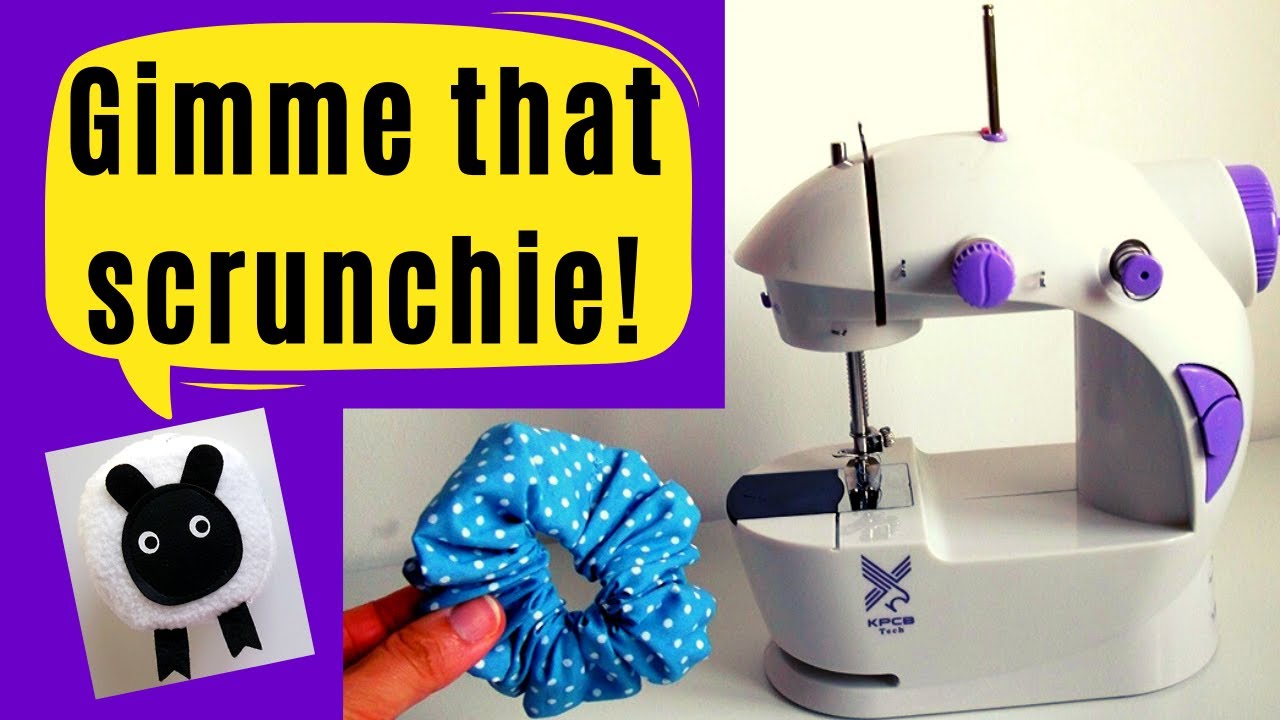 How to make scrunchies - an easy Mini Sewing Machine tutorial - Sew Not Scary Episode 10