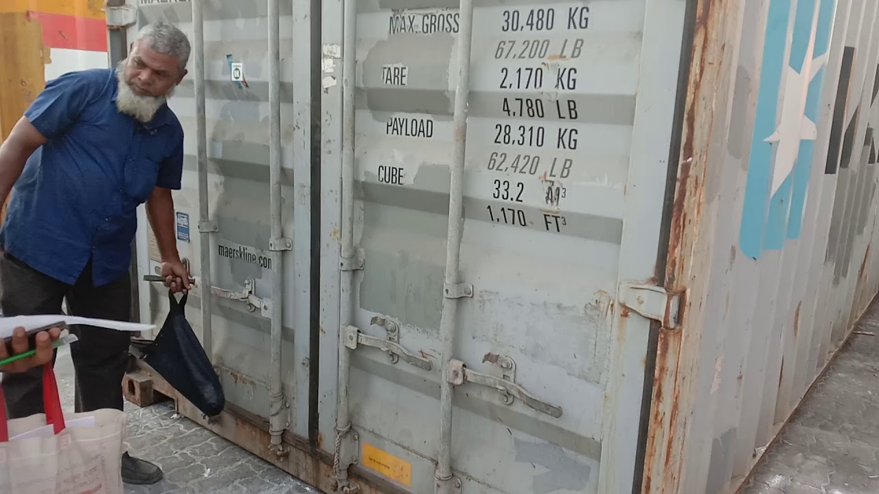 Container unsealing at Chittagong port jetty yard by Panocean Limited.