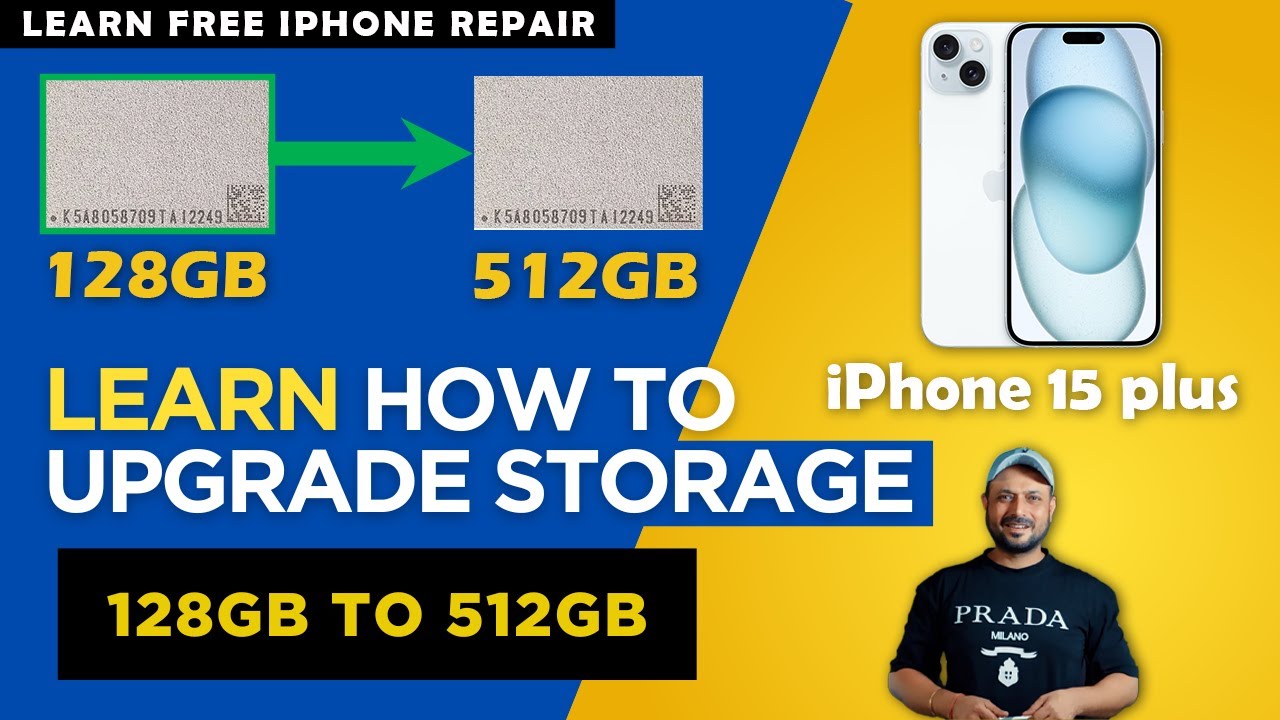 How to increase iPhone storage | Upgrade iPhone storage 128GB to 512GB | Mobile Repair Academy