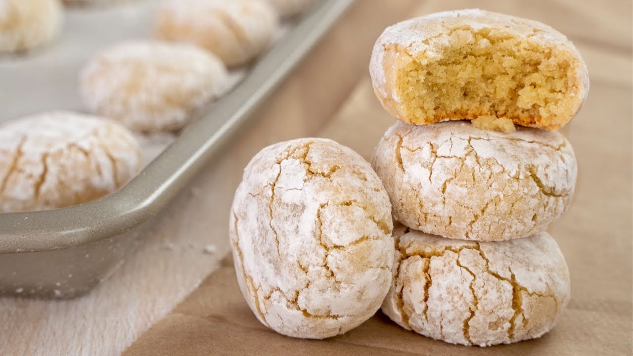 Simple Amaretti Cookies Recipe | How to Make Homemade Amaretti