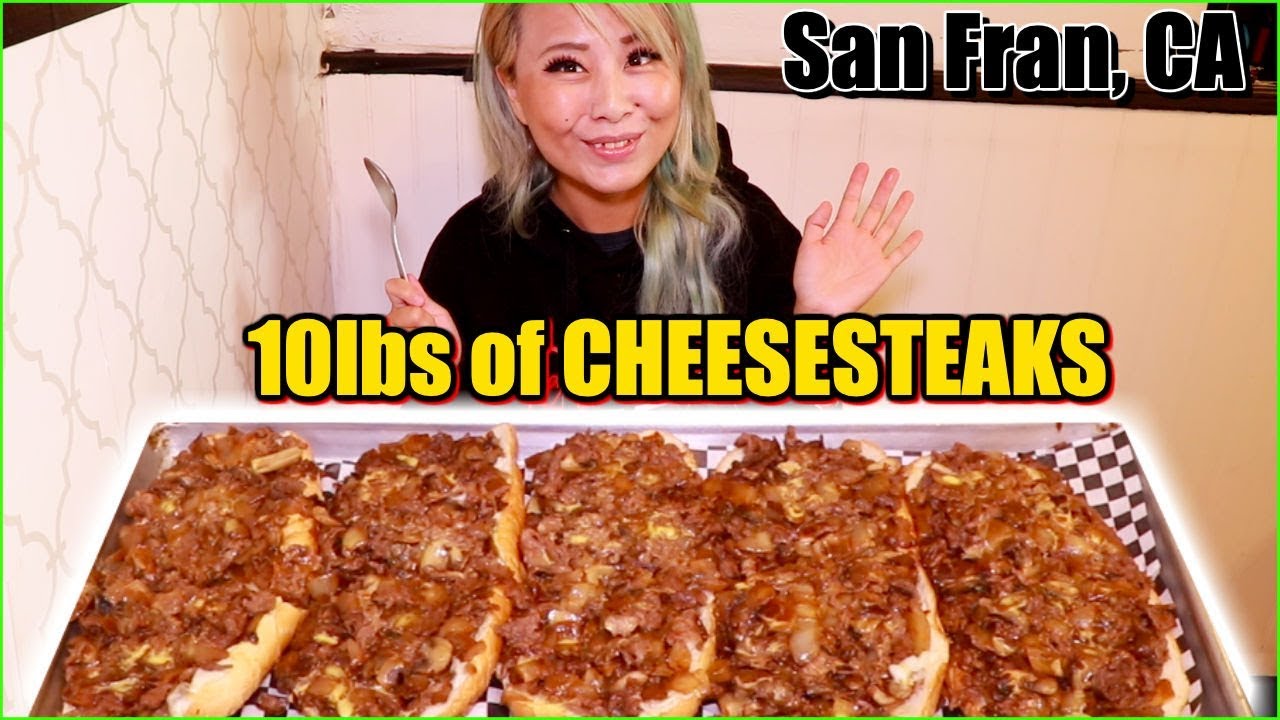 10lbs of Philly Cheesesteak Challenge in San Francisco, CA #RainaisCrazy West COAST TOUR