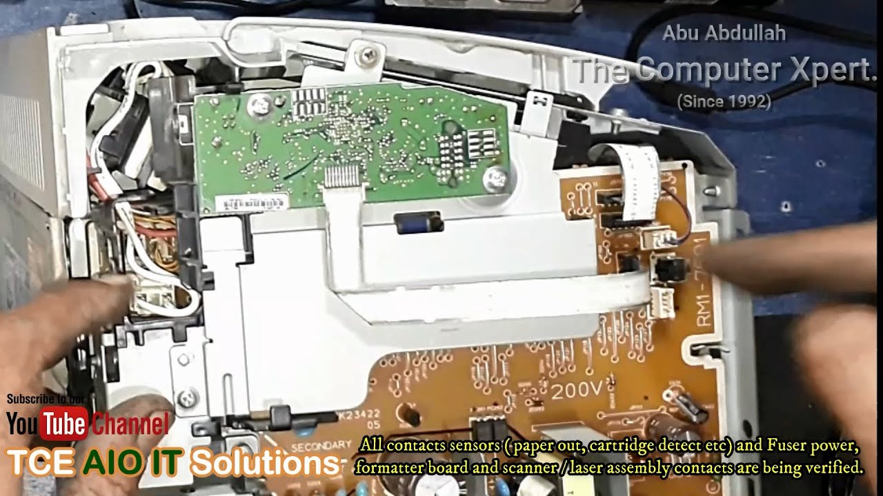 DIY, HP LaserJet P1102 || Panel lights ON, no blink || #HP #canon #repair #printer #toner