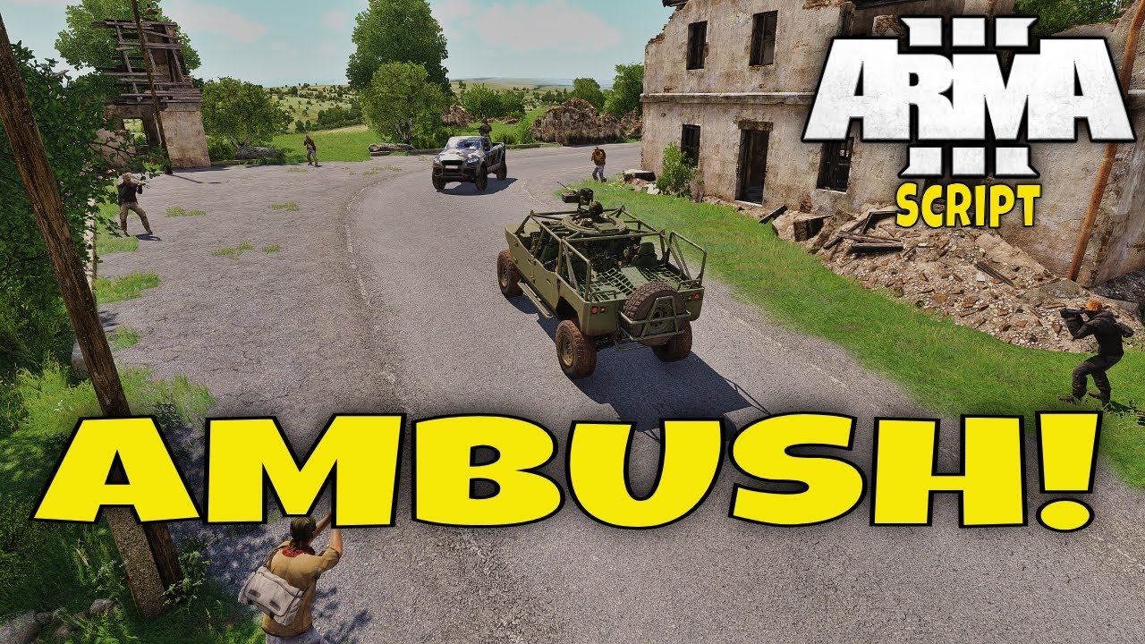 Создавайте засады в Arma 3 с помощью пользовательских юнитов и техники, которые появляются и пере...