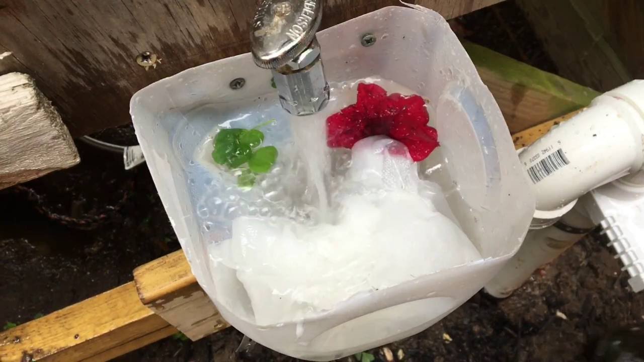 Demonstrating DIY Homemade Toilet