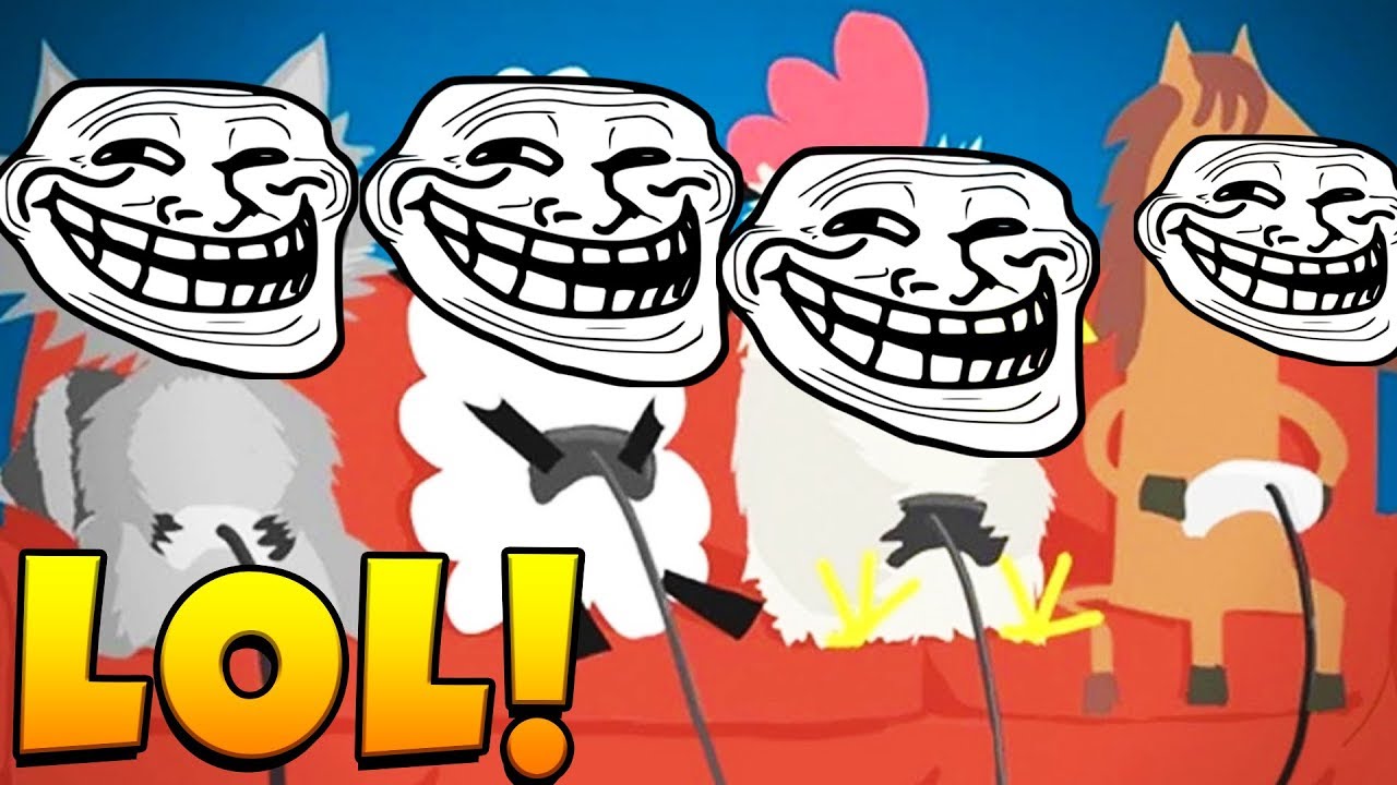 HOW TO TROLL YOUR FRIENDS IN 1,2,3 - ULTIMATE CHICKEN HORSE | JeromeASF