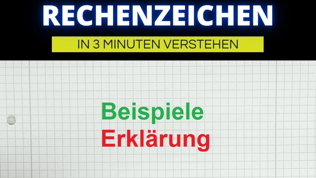 Welche Rechenzeichen gibt es?
