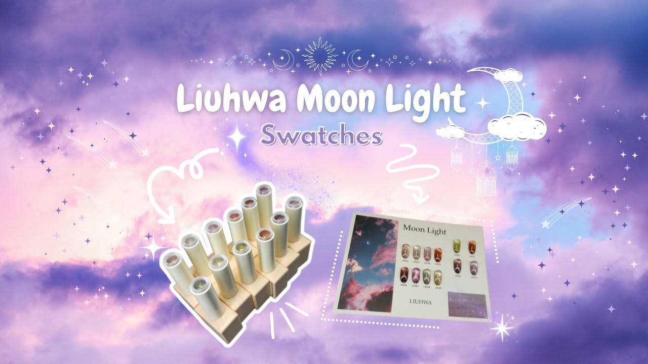 Korean Magnetic Nail Gel Luihwa Moon Light Swatches