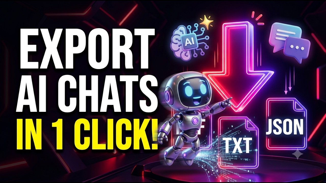 Save Your AI Conversations FOREVER! (Free Extension Tutorial)