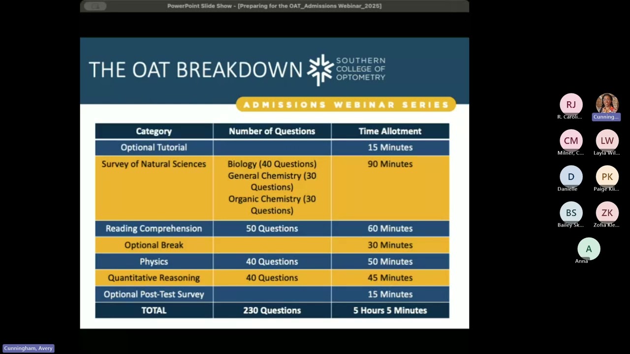 SCO July Webinar | Preparing for the OAT | July 28
