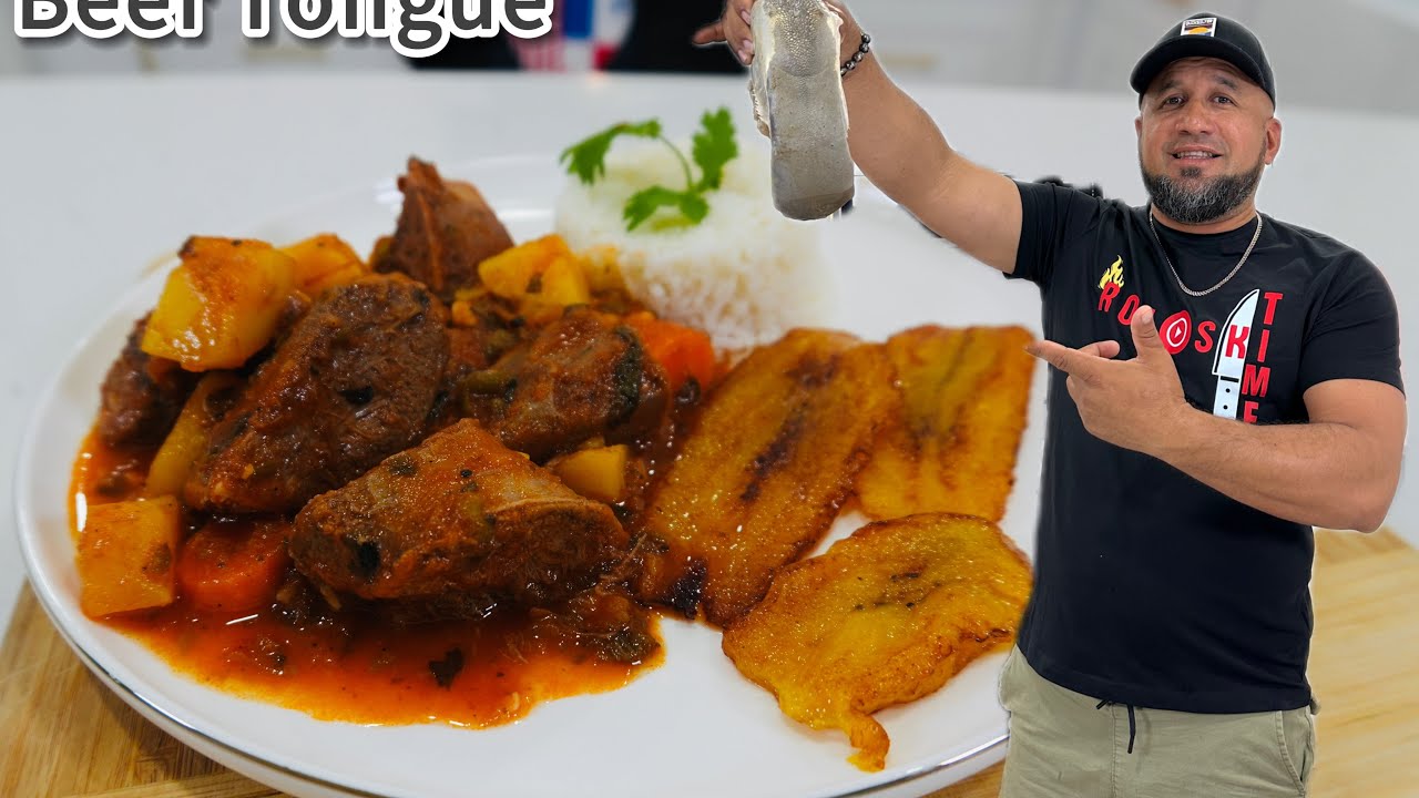 ¡Deliciosa Lengua de Res Guisada al Estilo Ocueño de Panamá! Receta Tradicional Panameña 🇵🇦