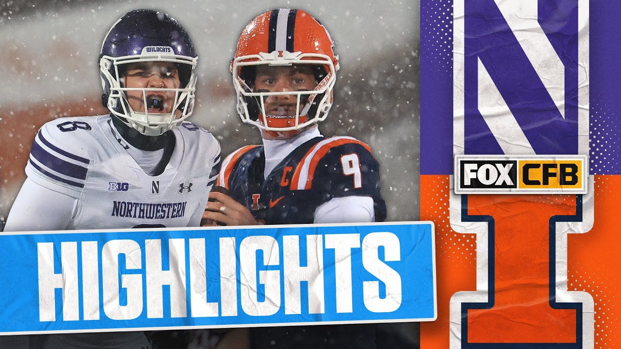 Northwestern Wildcats vs. Illinois Fighting Illini Highlights | FOX College Football