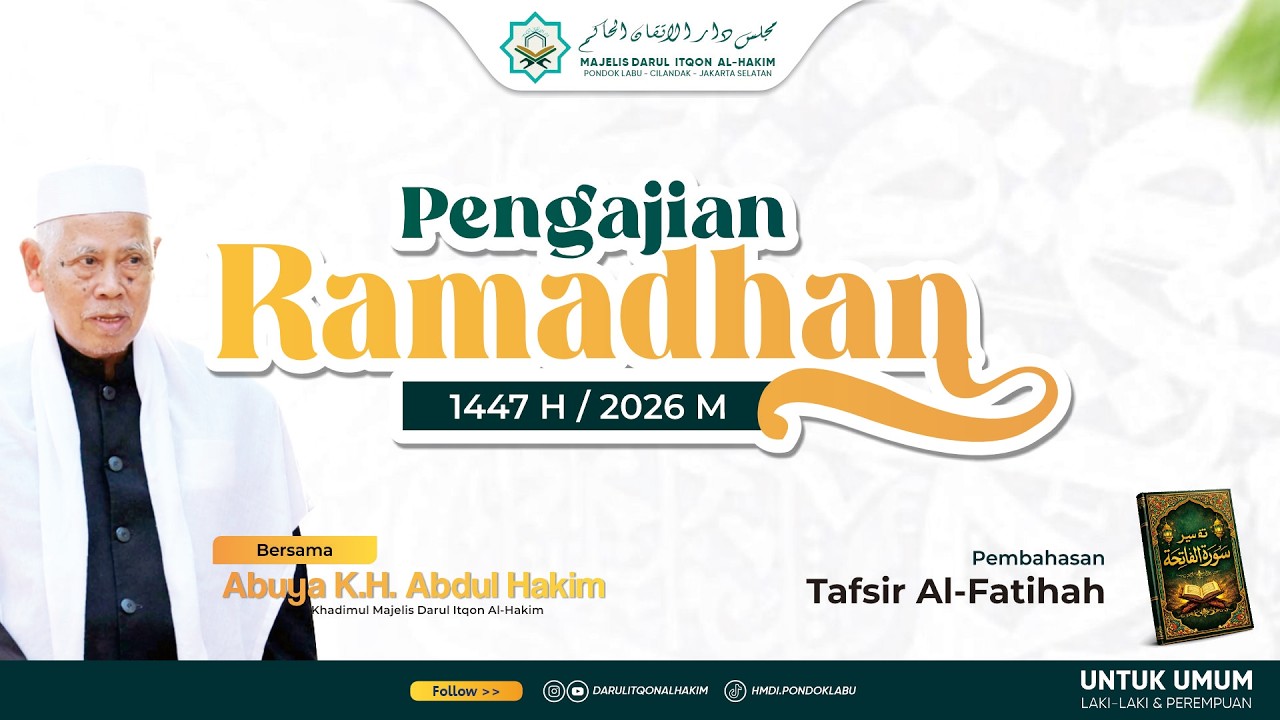 🔴LIVE | Pengajian Ramadhan Darul Itqon Al-Hakim | 3 Maret 2026