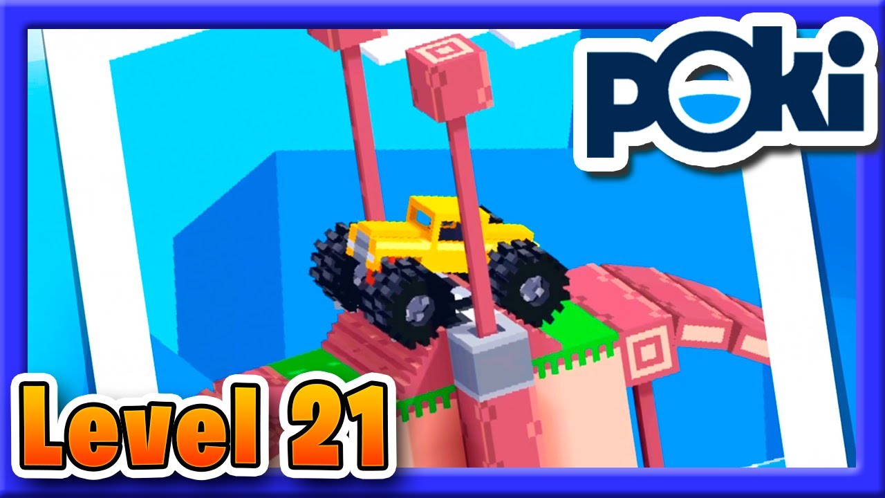 How to Beat Drive Mad Level 21 at Poki Car Games [4K]