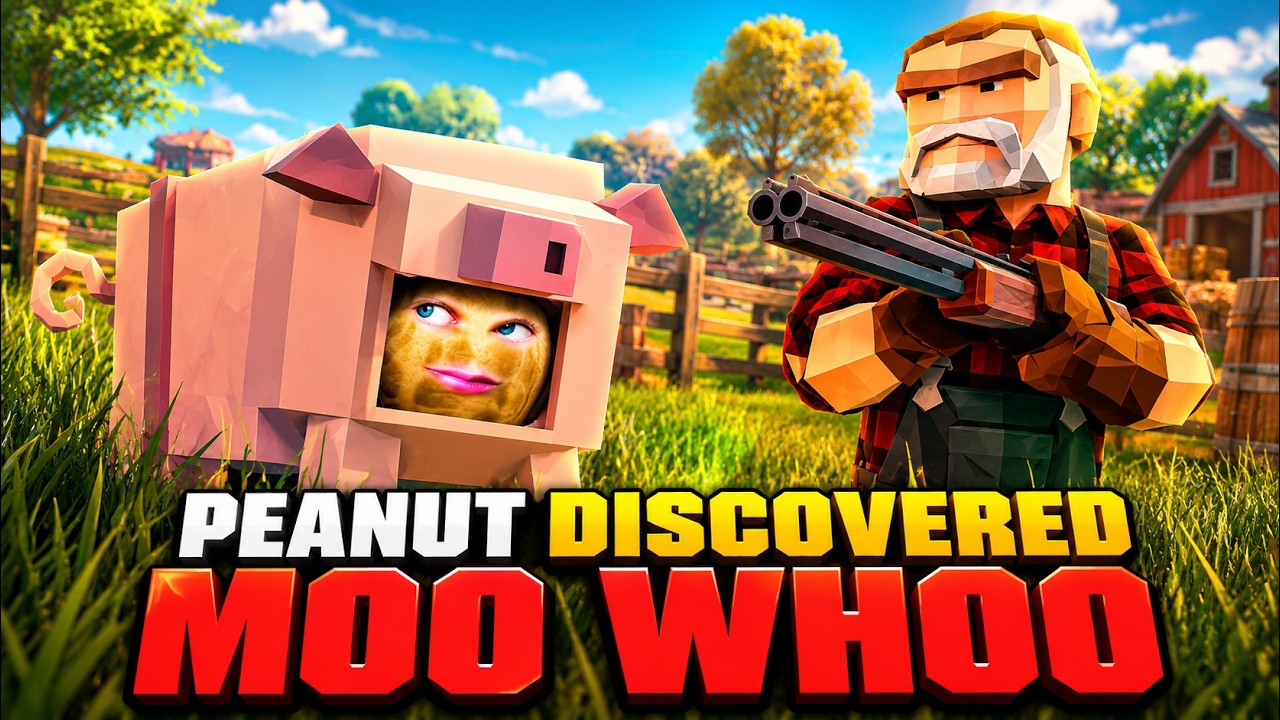 PEANUT DISCOVERED MOO WHO? | NEW PARTY GAME with FRIENDS