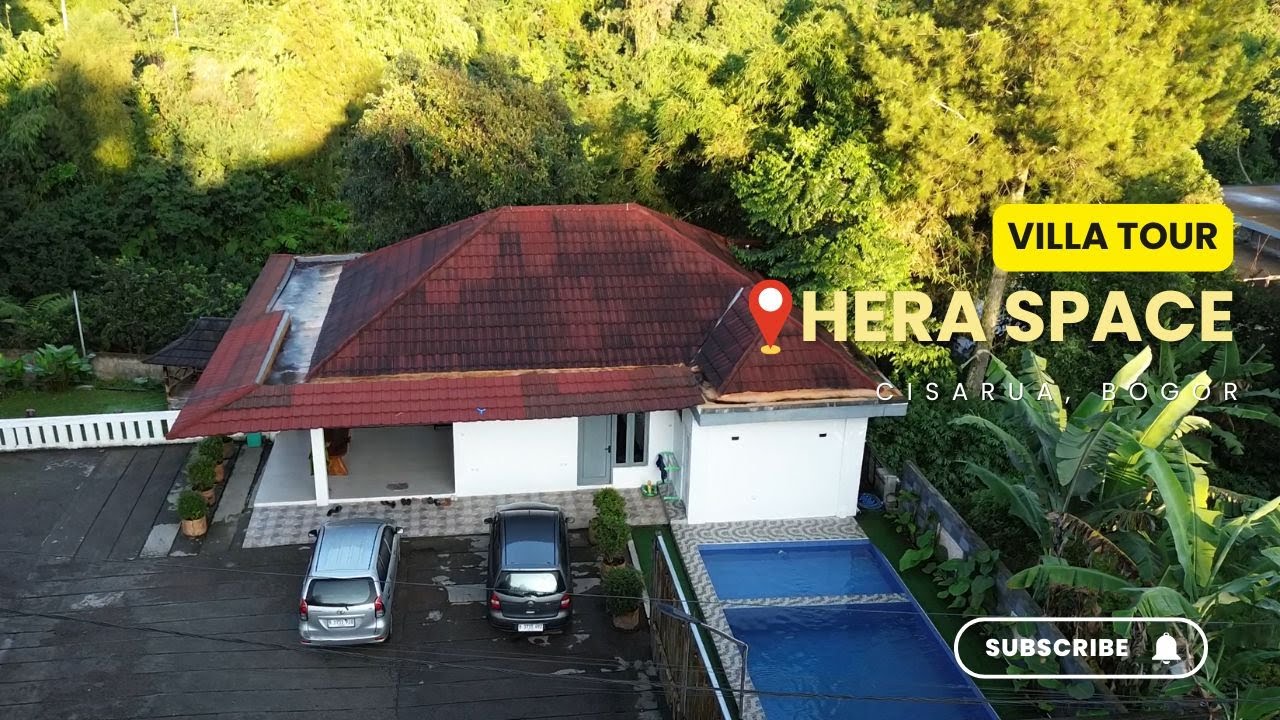 Villa kapasitas 35 org dengan 5 kamar... Cuma 5 menit ke Taman Safari !