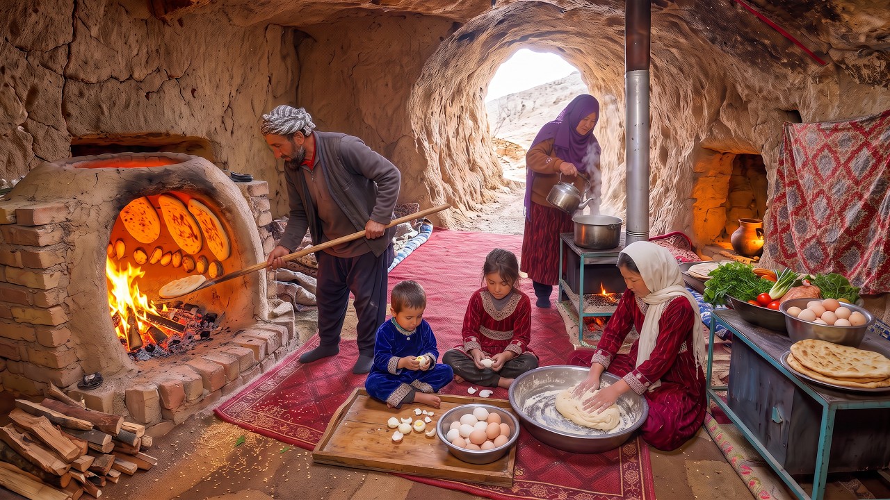 How an Afghan Family Lives and Cooks Inside a Mountain Cave