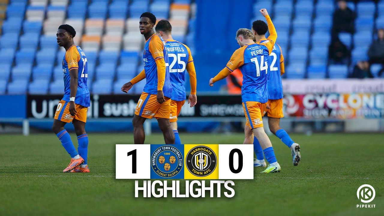 Shrewsbury Town v Harrogate Town Highlights
