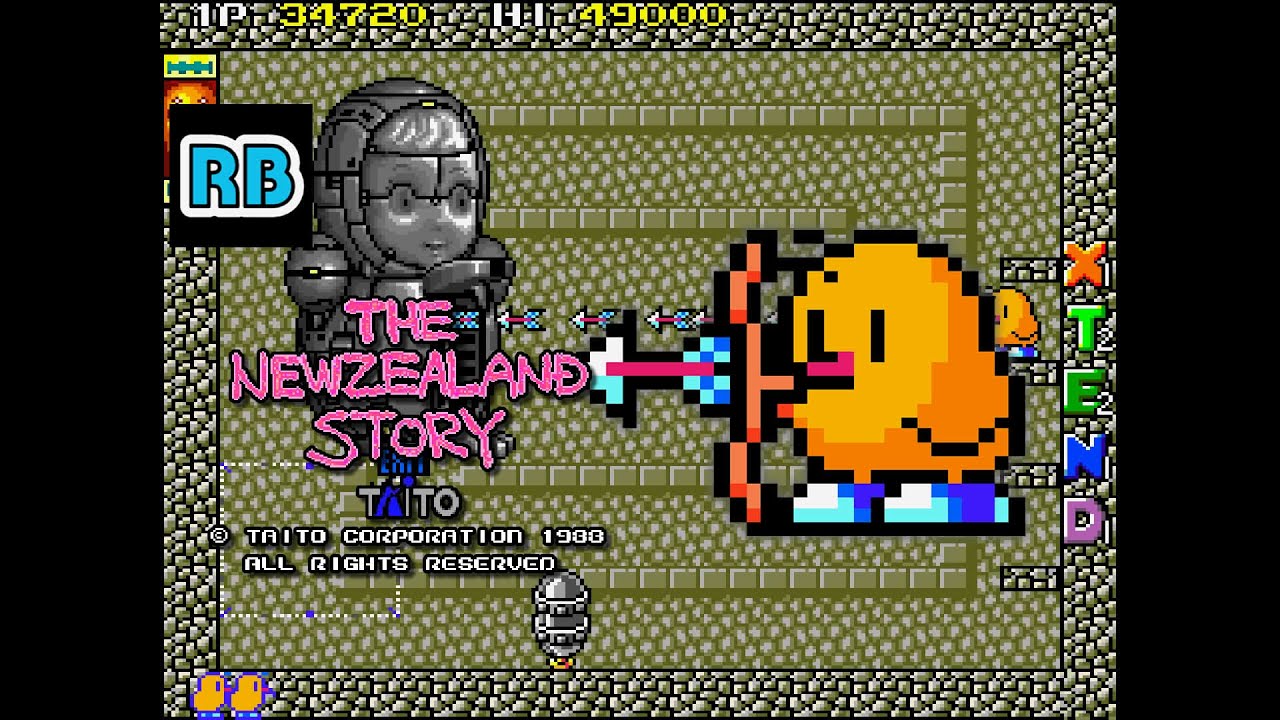 1988 [60fps] The NewZealand Story Speedrun 8m34s ALL