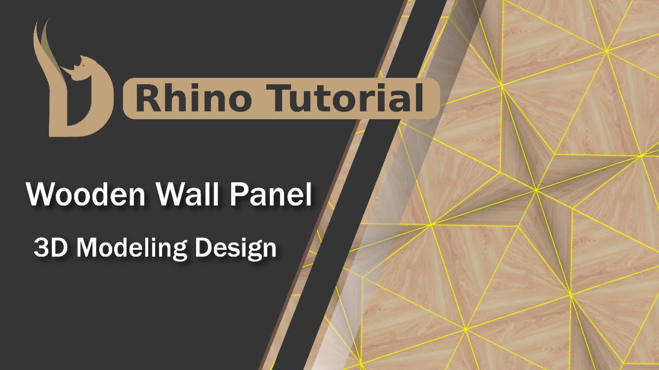 Wooden Wall Panel Modeling in Rhino 6 | Rhino Tutorials