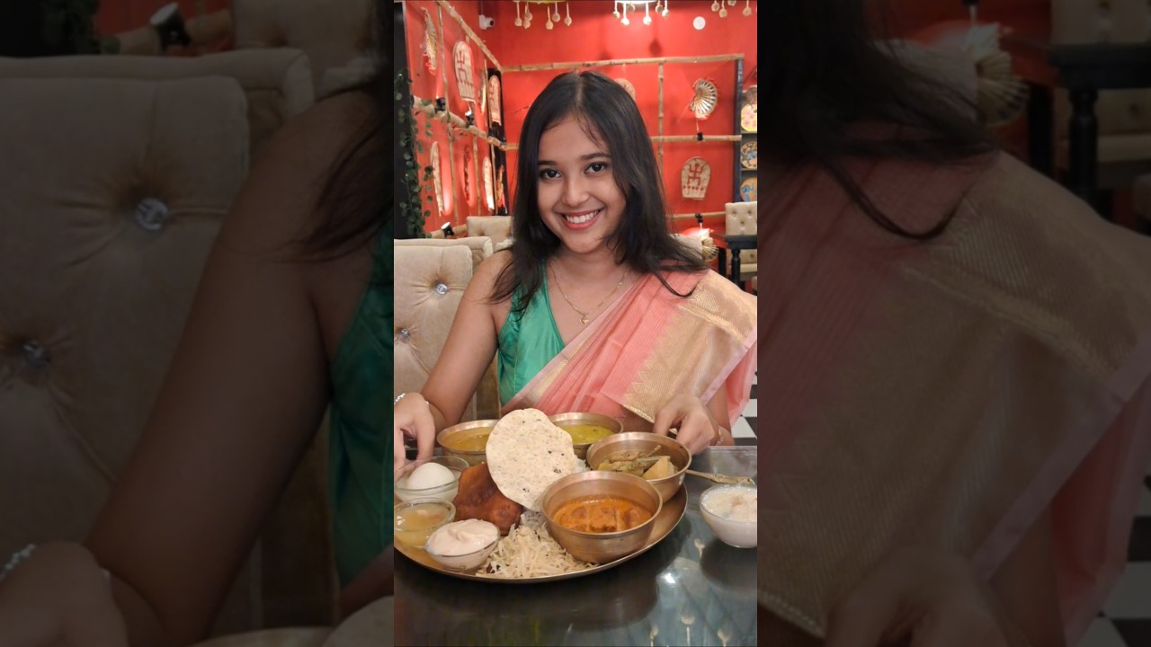 ₹500 vs ₹50 Cheap VS Expensive Thali #thali #restaurant #hotel #comparison #bengali #burdwan #shorts