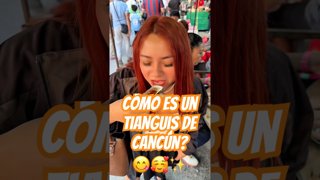 As&iacute; es un tianguis en Canc&uacute;n, vamos por comida #cancun #tianguis #comida #mercado #tianguismexicano