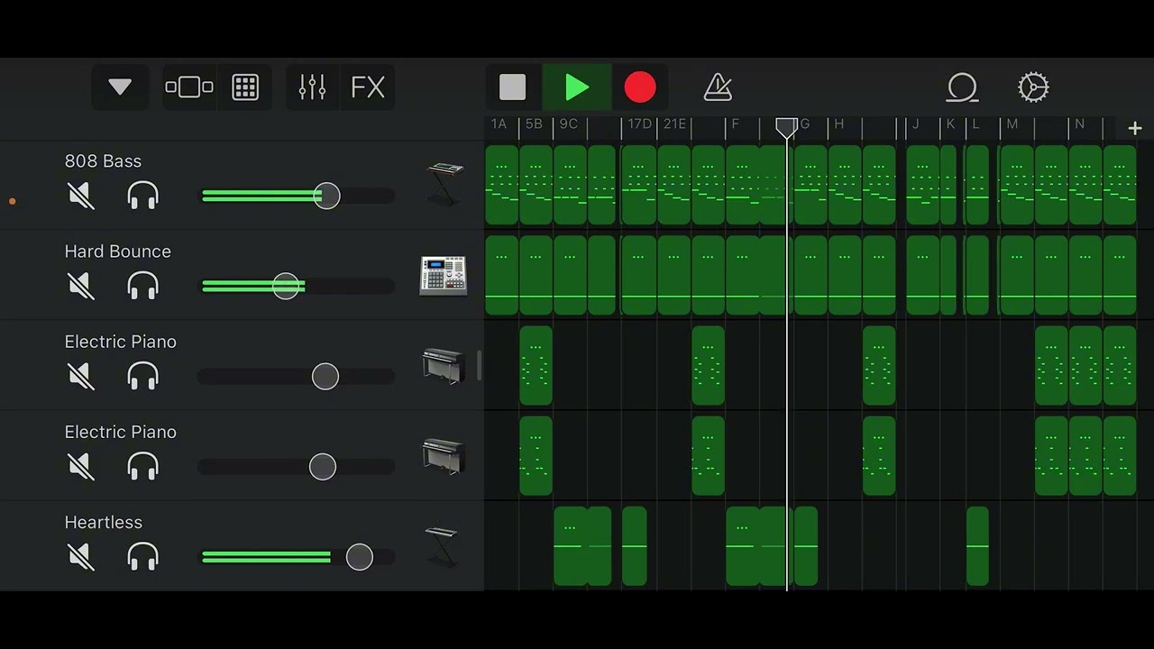 Heartless by Kanye West remake on Garageband