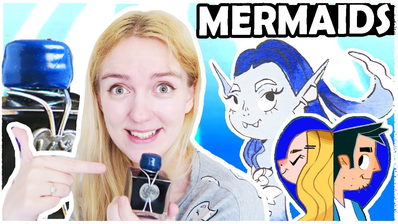 Drawing MERMAIDS with OCEAN BLUE ink! | J herbin ink