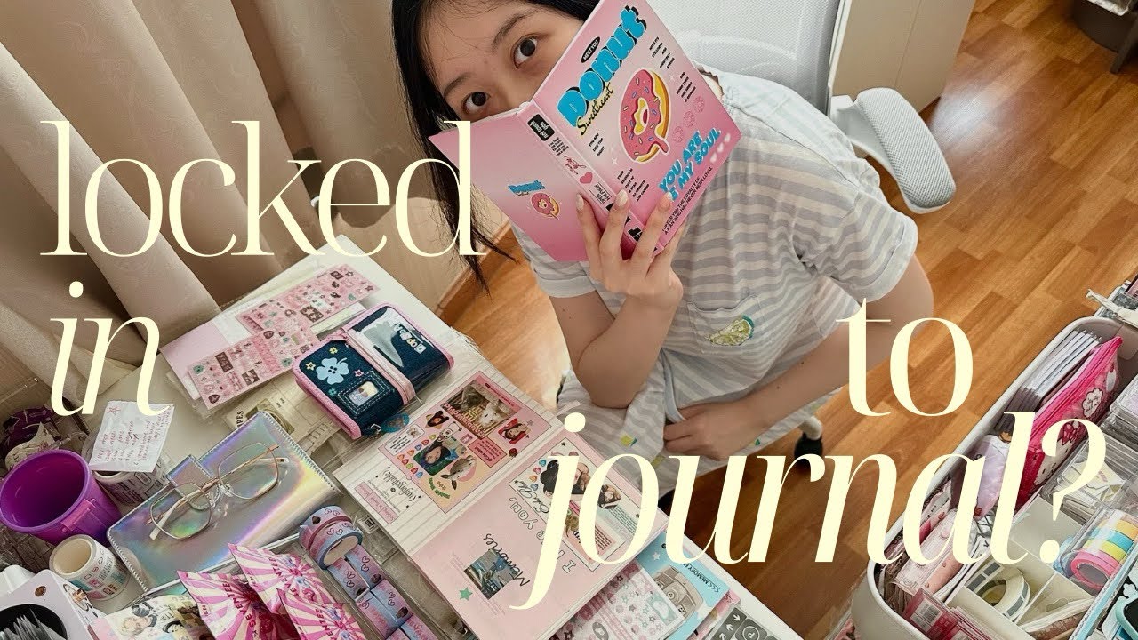 i stayed home to journal all day | temu hauls & kpop deco ‪‪❤︎‬ 