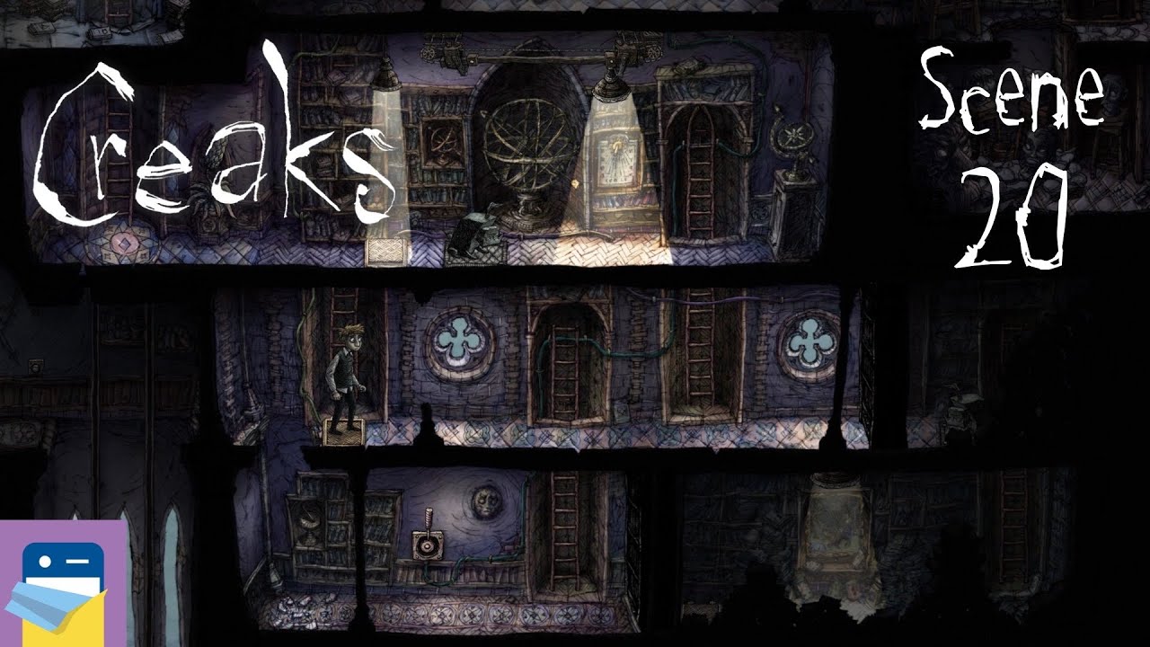 Creaks: Scene 20 Walkthrough + Secret Room + Interactive Painting & iOS Gameplay (by Amanita Design)