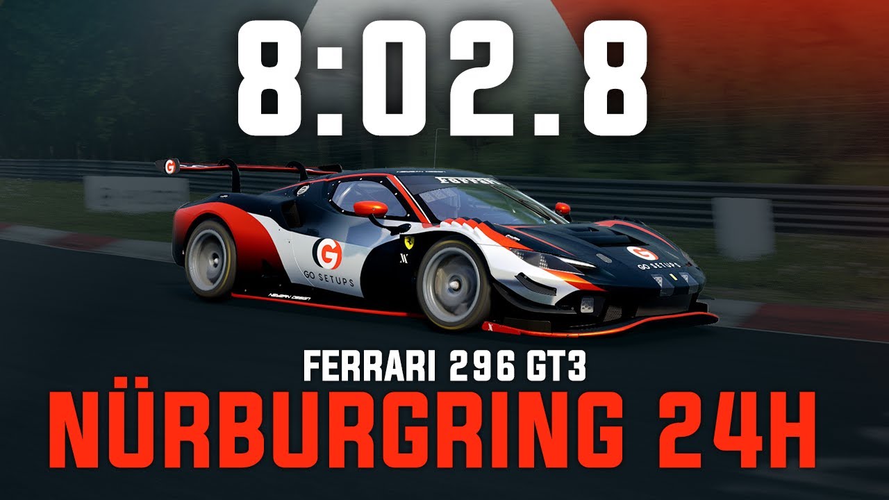 N&uuml;rburgring 24h (Nordschleife) 8:02.8 - Ferrari 296 GT3 - GO Setups | ACC 1.10.1