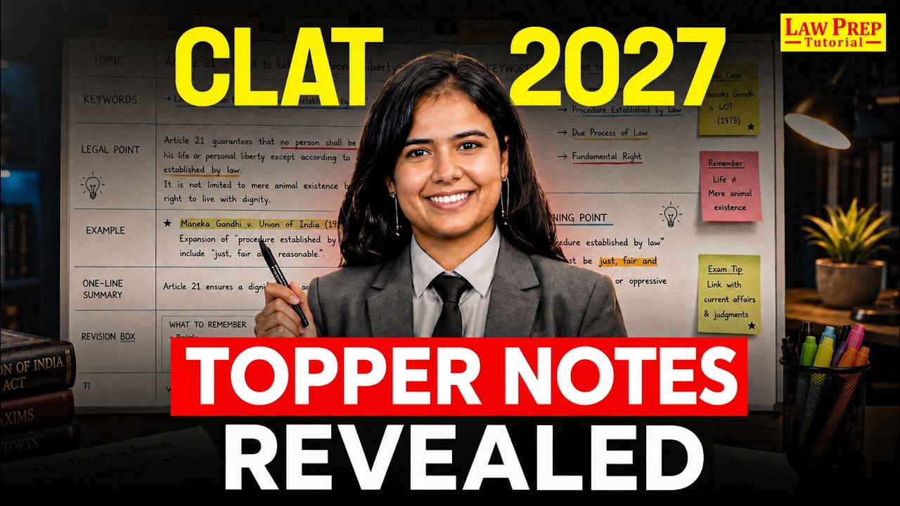 CLAT 2027 Preparation | How to Make Current Affairs Notes Like a Topper