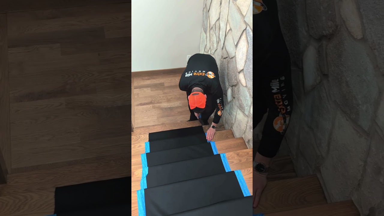 How Professional Movers Protect Floors. #home #diy #moving