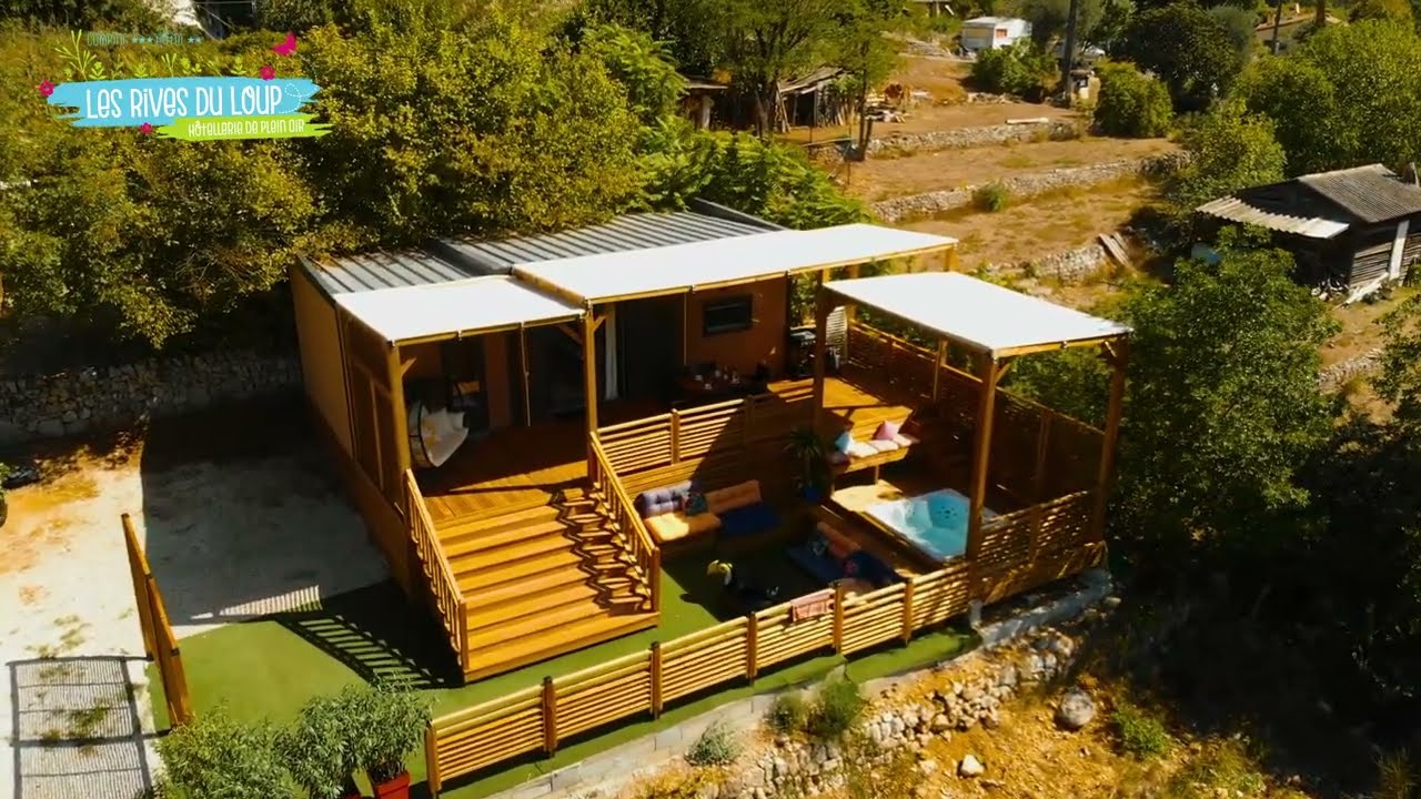 Des vacances au camping dans le Mobil Home TAOS dans le 06, camping Les Rives du Loup