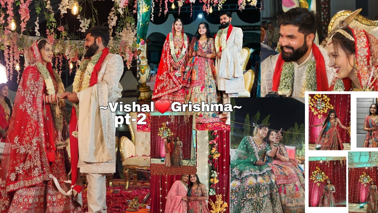 Vishal❤️Grishma| #family#wedding#jaan#baraat#phera#maher#shadi#function | @marvelousmahek