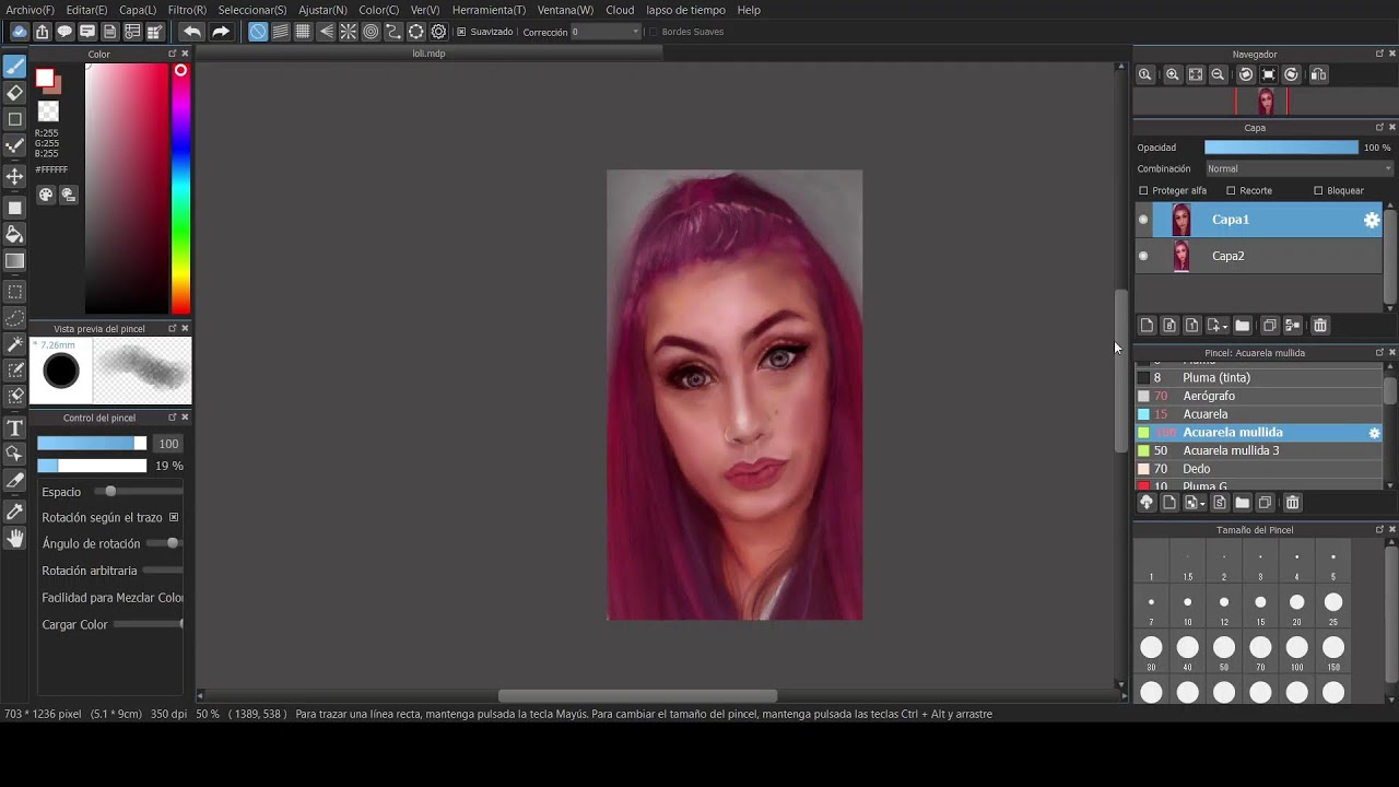 dibujando a mi prima parte 2