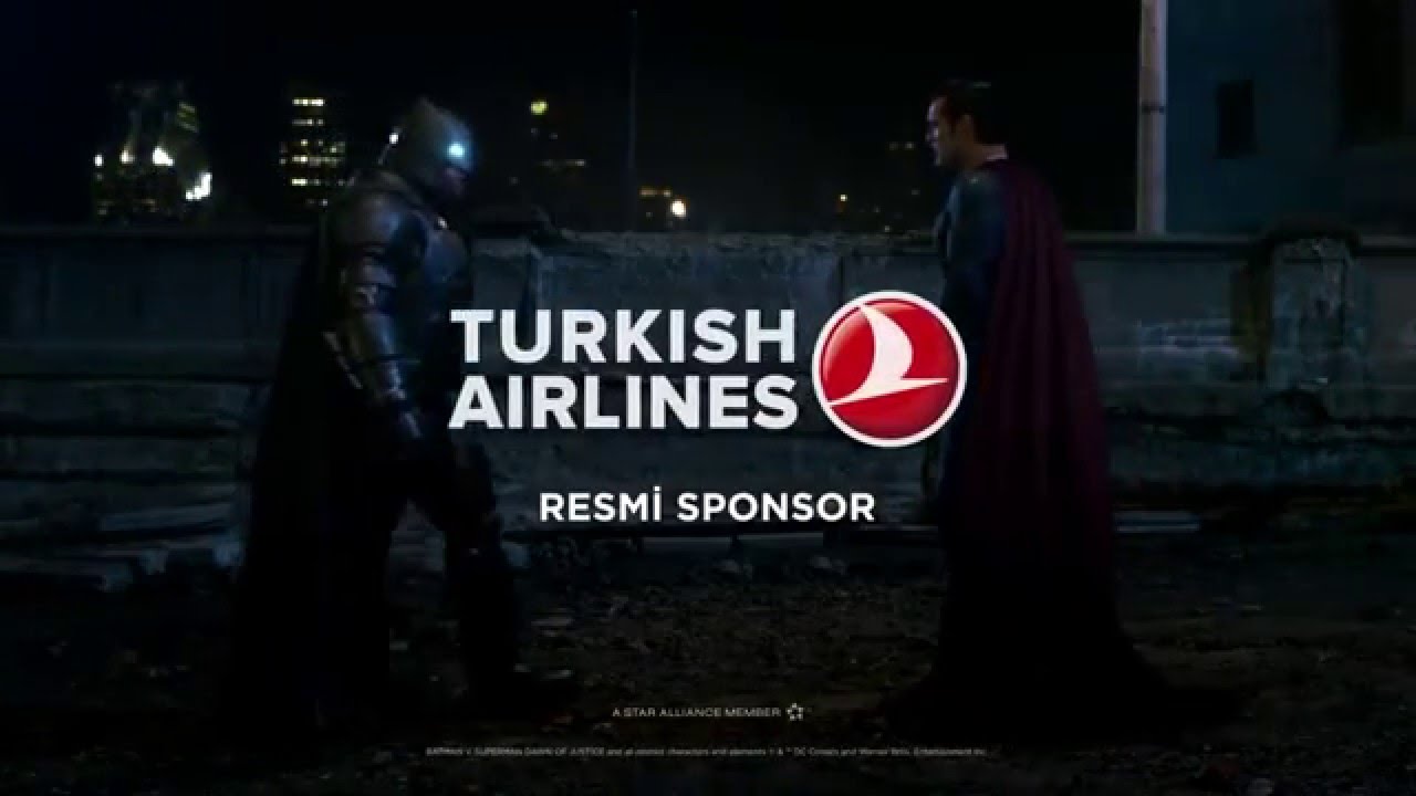 Türk Hava Yolları “Batman v Superman: Adaletin Şafağı” filmi
