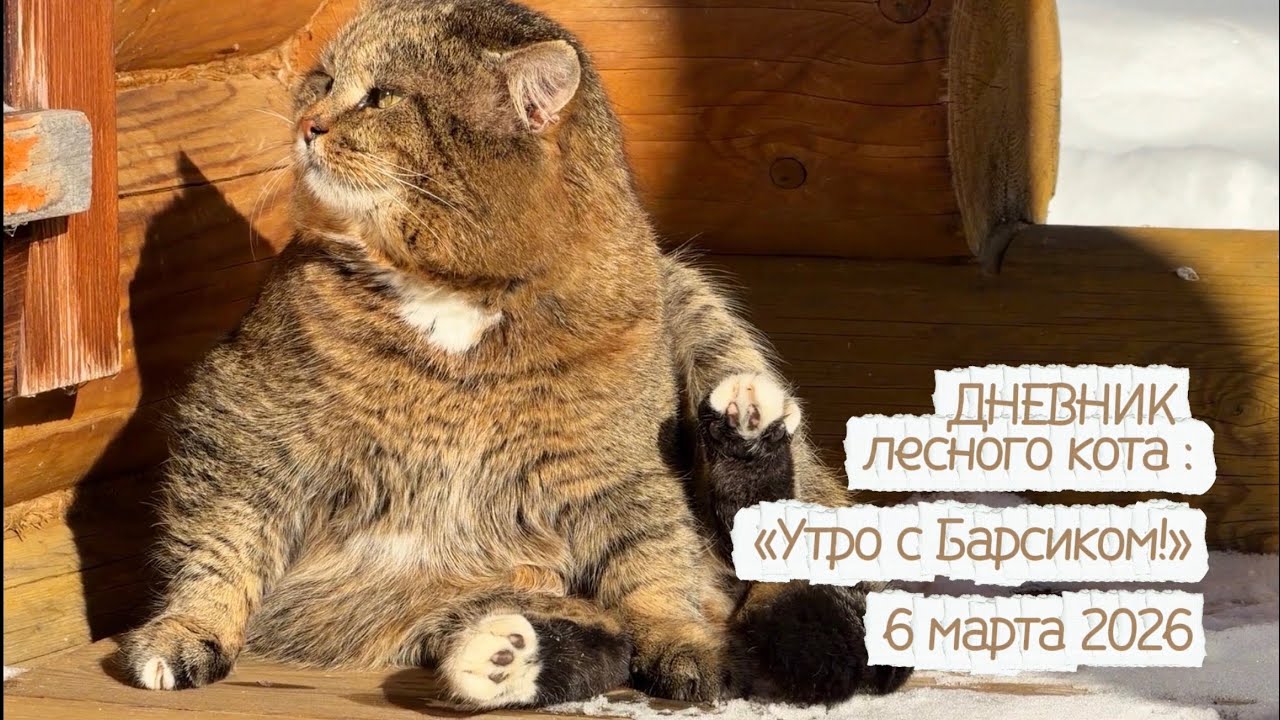 ДНЕВНИК лесного кота: «Утро с Барсюшей!» - 6 марта 2026