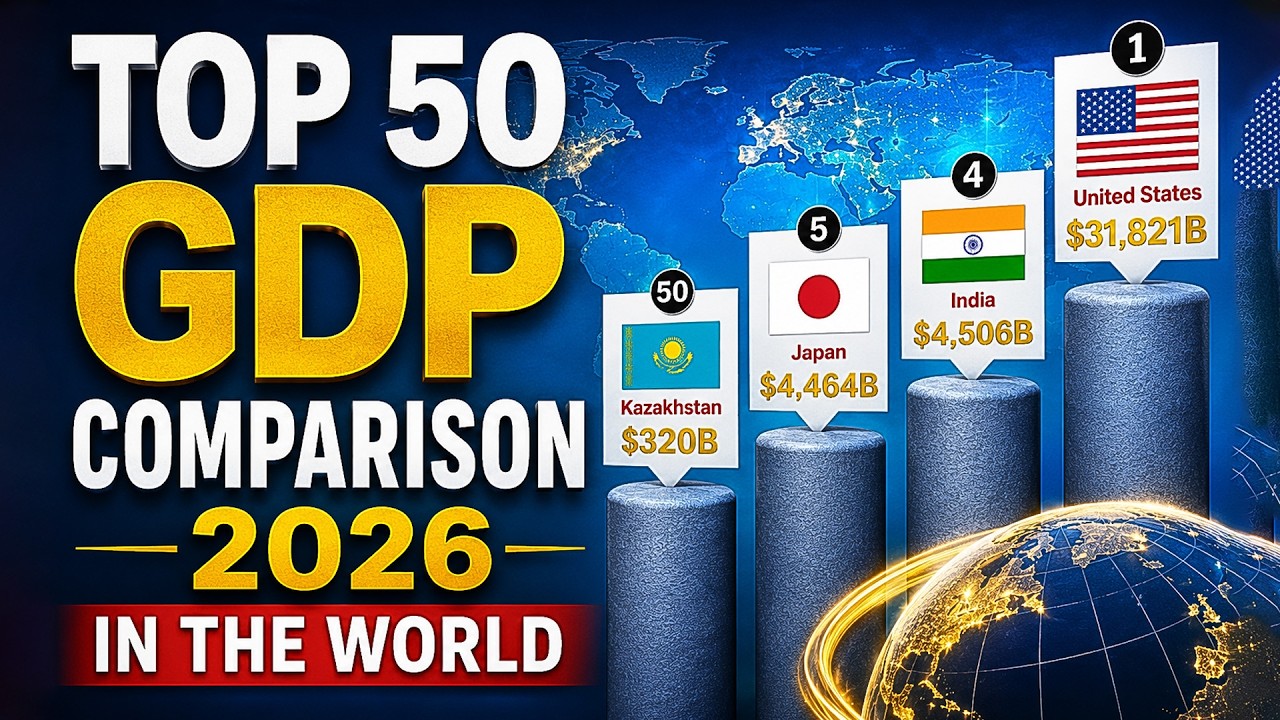 TOP 50 GDP 2026: World Economic Ranking SHOCK! 🌍 (Data World)