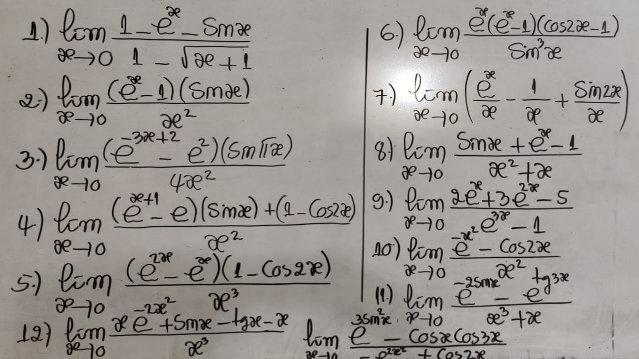លីមីតអ៊ិចស្ប៉ូណង់ស្យែល/ limit exponential; trigonometrical grade 11&12 #limit