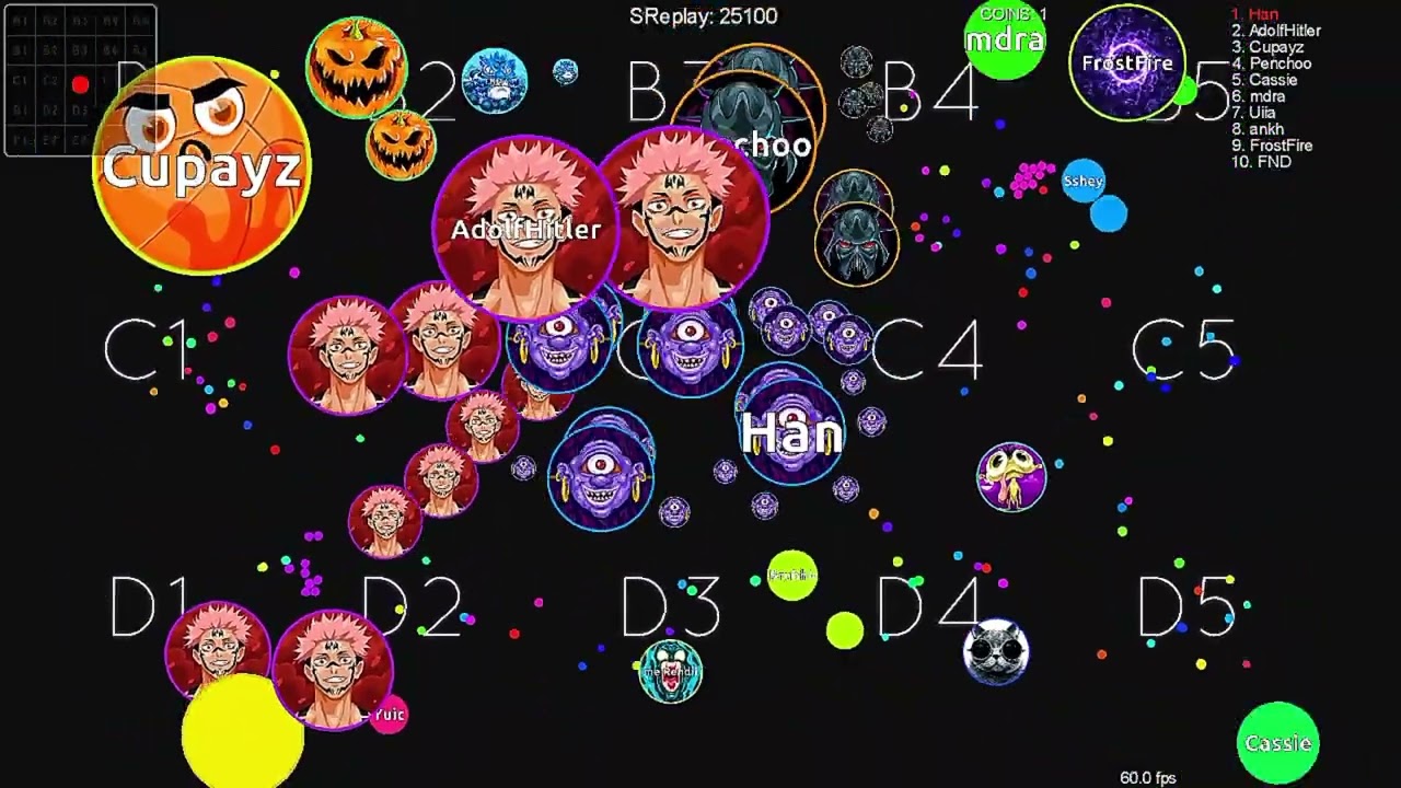 BLOB.IO |CRAZY MODE  |THE BEST CLIPS AND SOLO TRICK🔥🔥🔥🔥