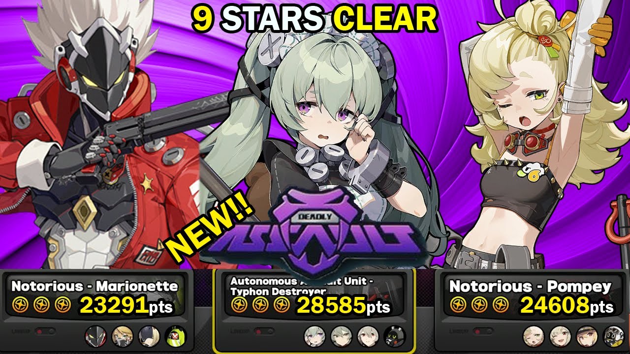 Billy x Trigger, Corin & Piper Teams! | NEW Deadly Assault 9 Stars Clear | Zenless Zone Zero ZZZ 1.6