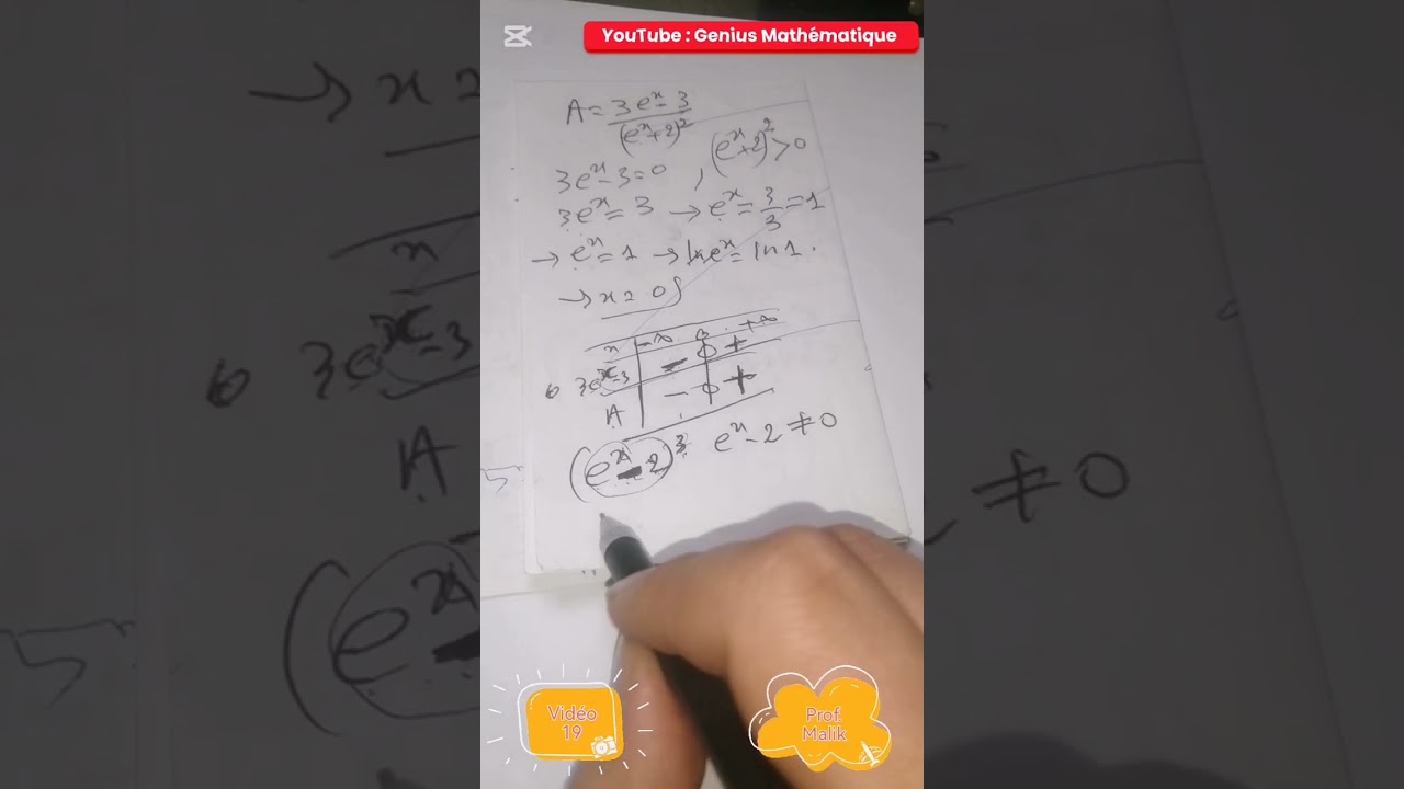 Vidéo 19 : إشارة اسية-كسر