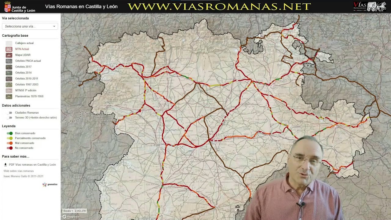 Las carreteras romanas en Castilla y León. English subtitles are available.