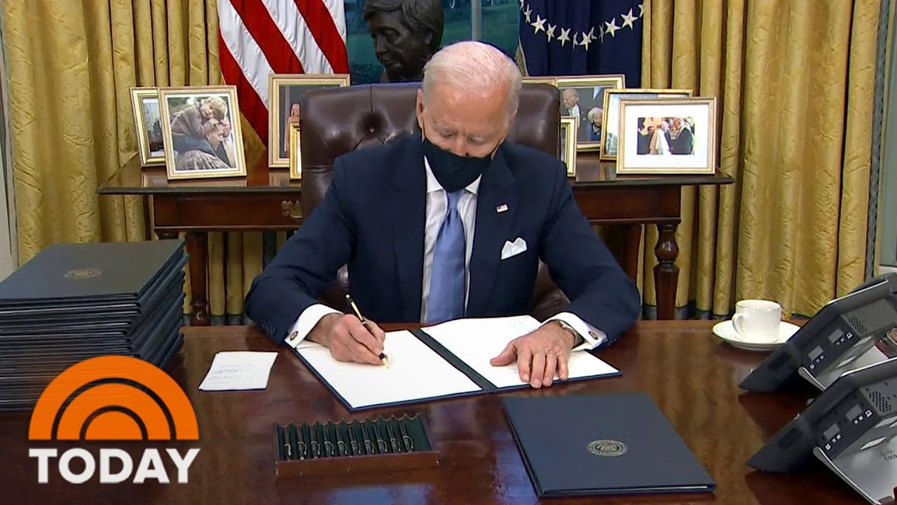 President Biden Signs Flurry Of Executive Orders On His 1st Day In Office | TODAY