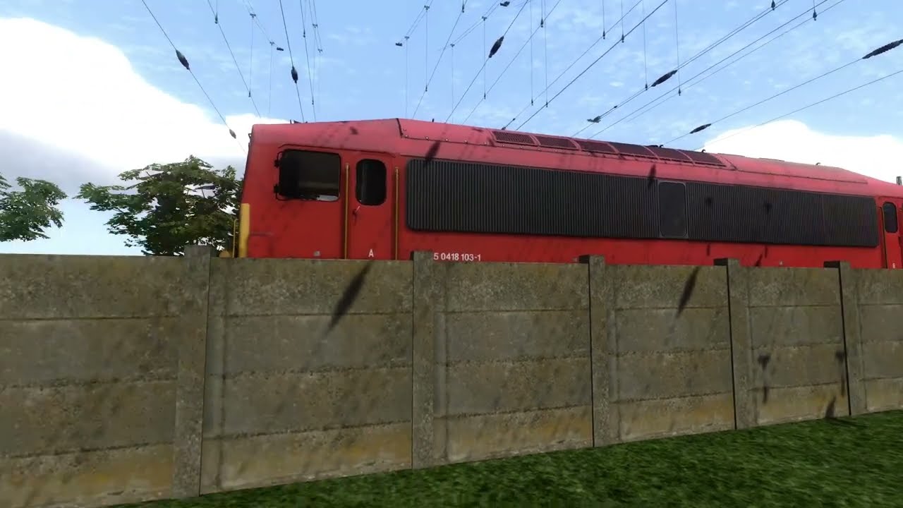 Train Simulator Classic - H START 418 103  & 418 150 tandem. Teher továbbítás. (4k videó)