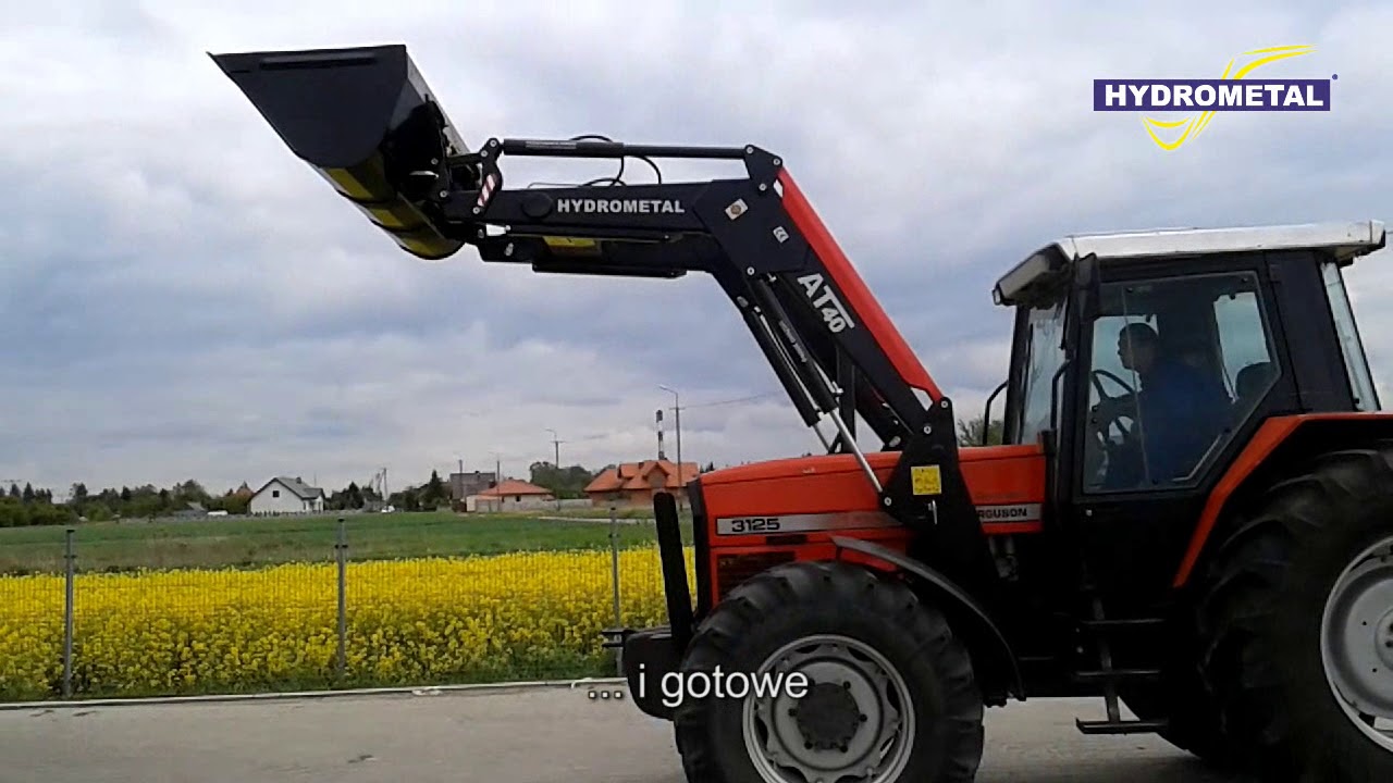 Sprzęganie i rozłączanie ładowaczy Hydrometal z ciągnikiem